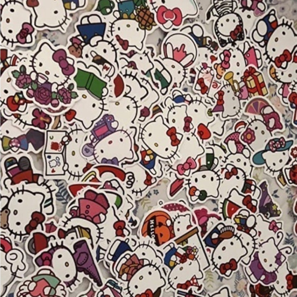 Hello kitty sticker bags